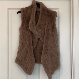 Super soft Faux fur vest sz S